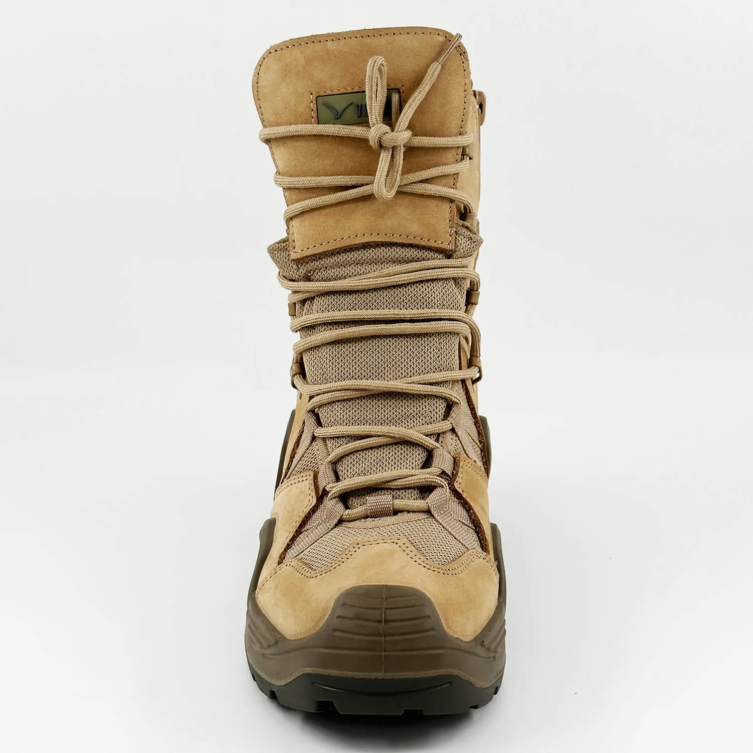 Beige Tactical Military Zippered Long Outdoor Shoes (CR1)