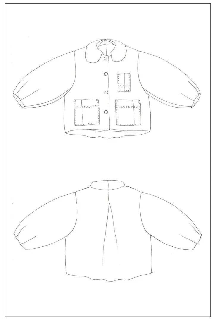 BIRGITTA HELMERSSON ∙ Zero Waste Bell Jacket PDF Sewing Pattern