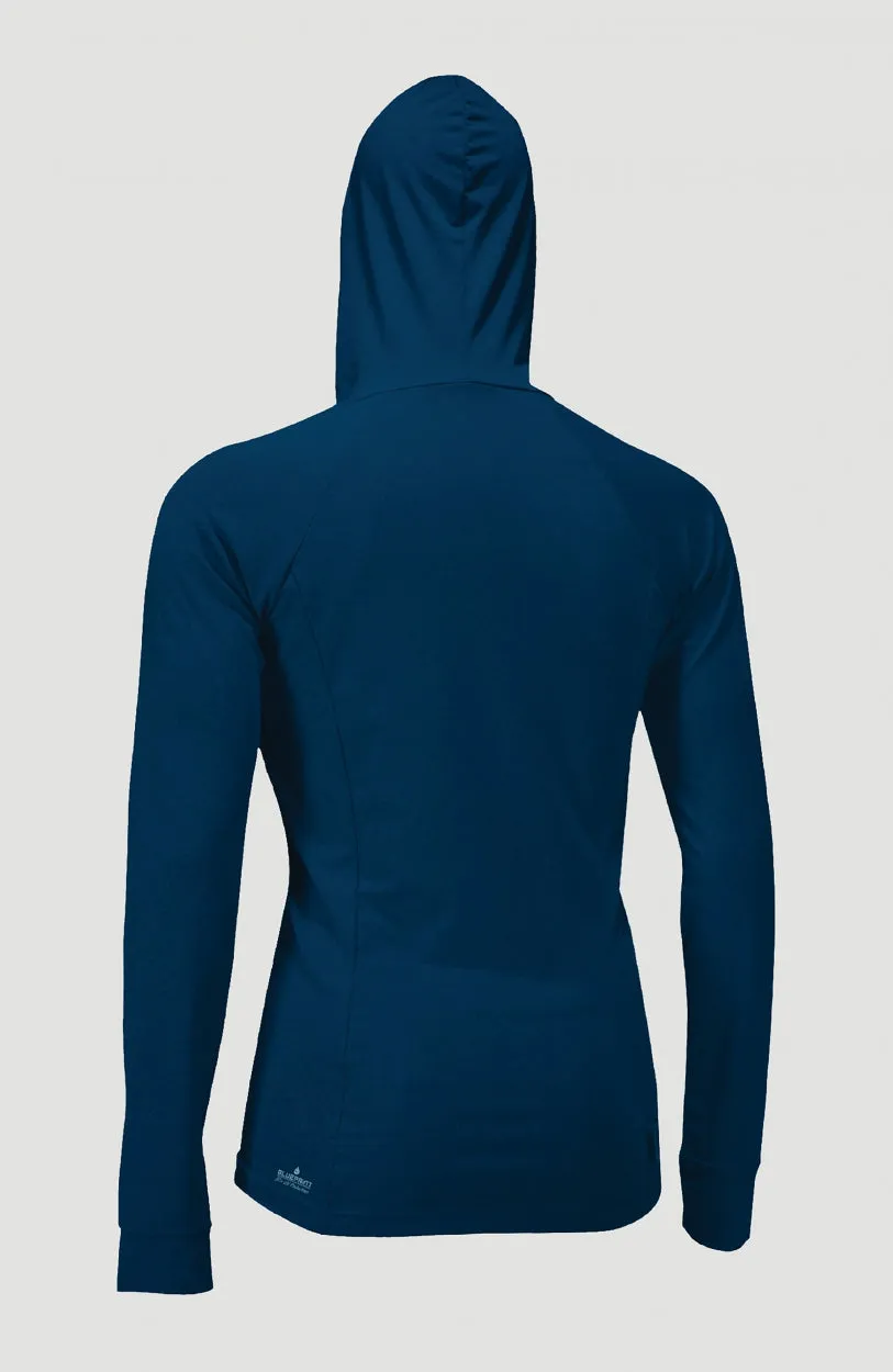 Blueprint Full Zip Sun Hoodie Womens | Deep Sea