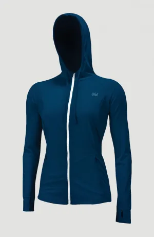 Blueprint Full Zip Sun Hoodie Womens | Deep Sea