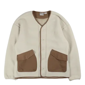 Boa Fleece Cardigan Natural