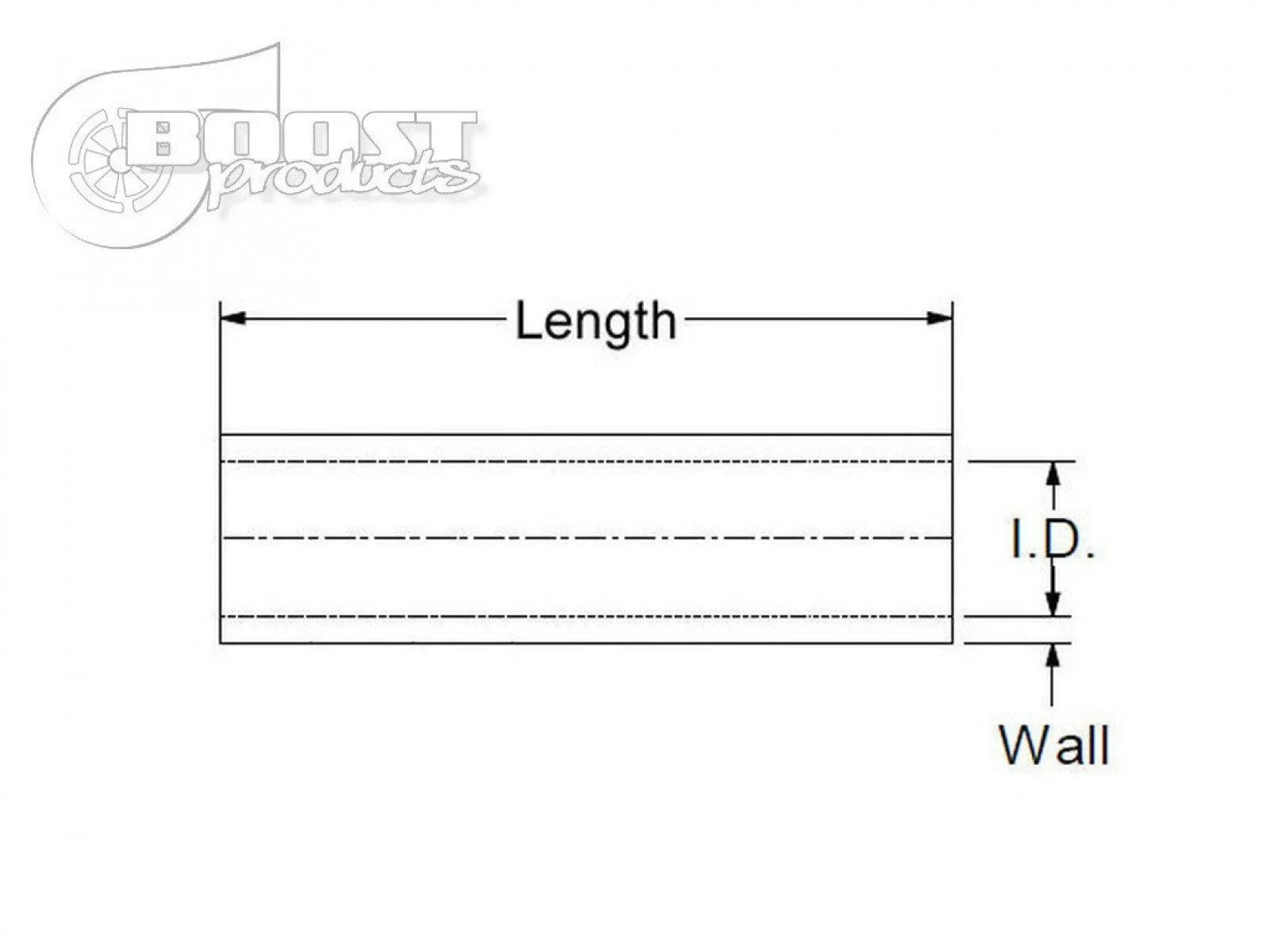 BOOST Products Silicone Coupler 127mm (5") ID, 75mm (3") Length, Black