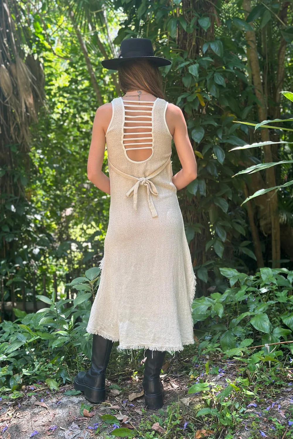 CELESTIAL DRIFT DRESS CREAM