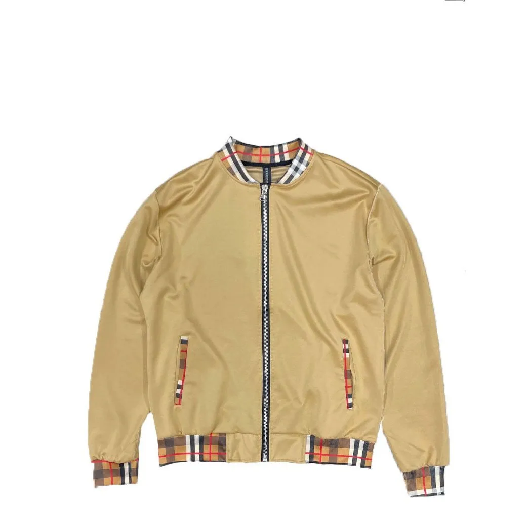 Checkered Detail Track Jacket (5 Colors)