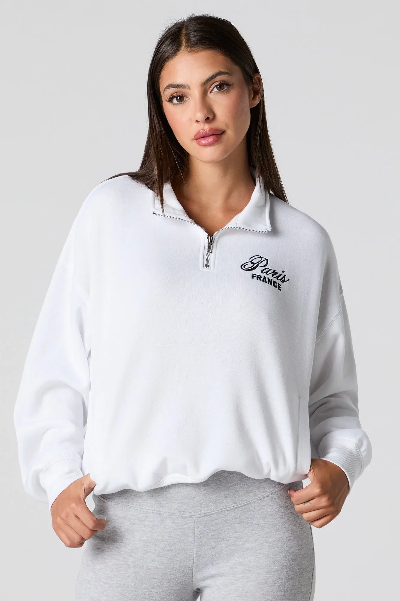 City Graphic Quarter Zip Sweatshirt