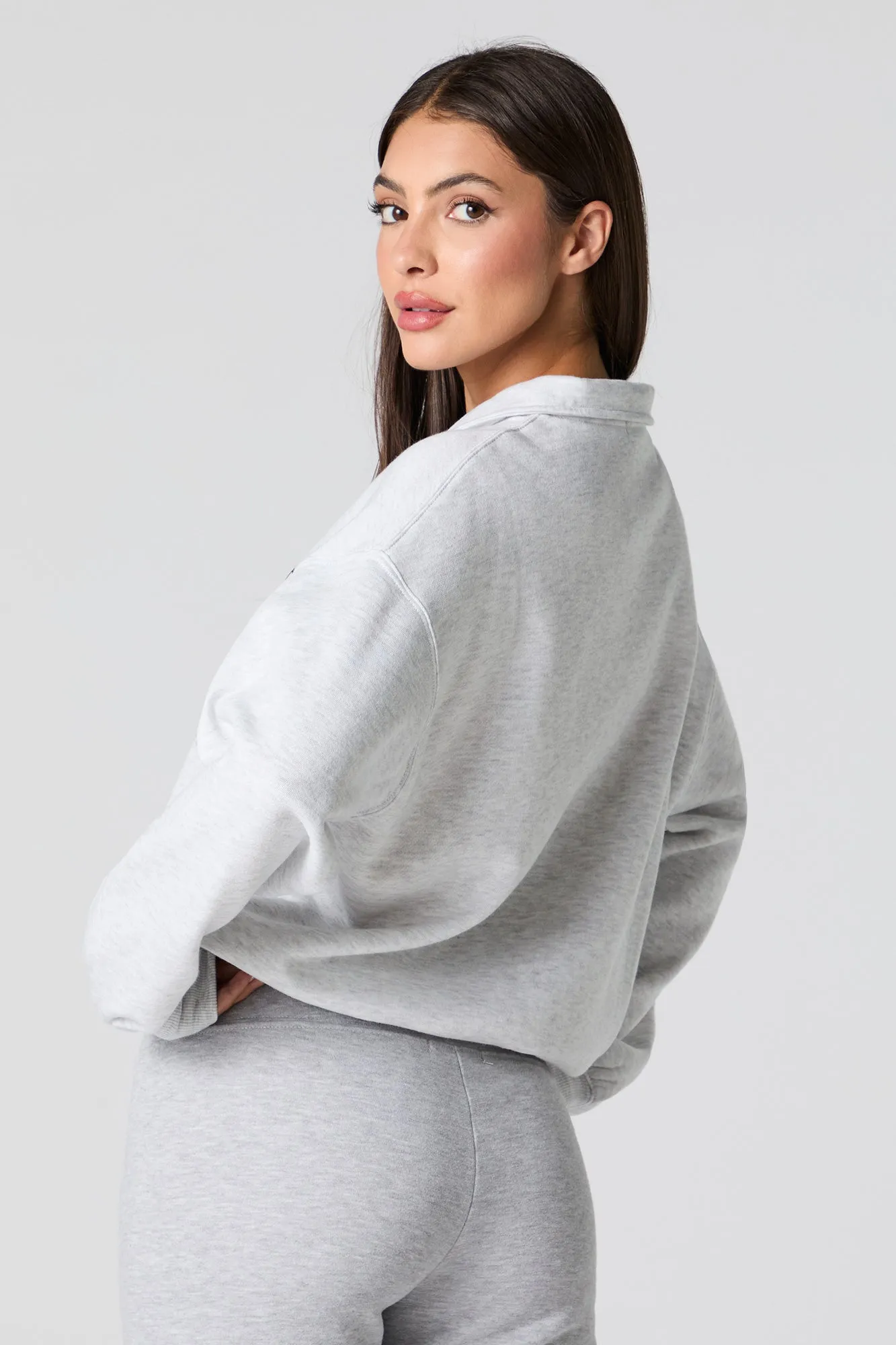 City Graphic Quarter Zip Sweatshirt