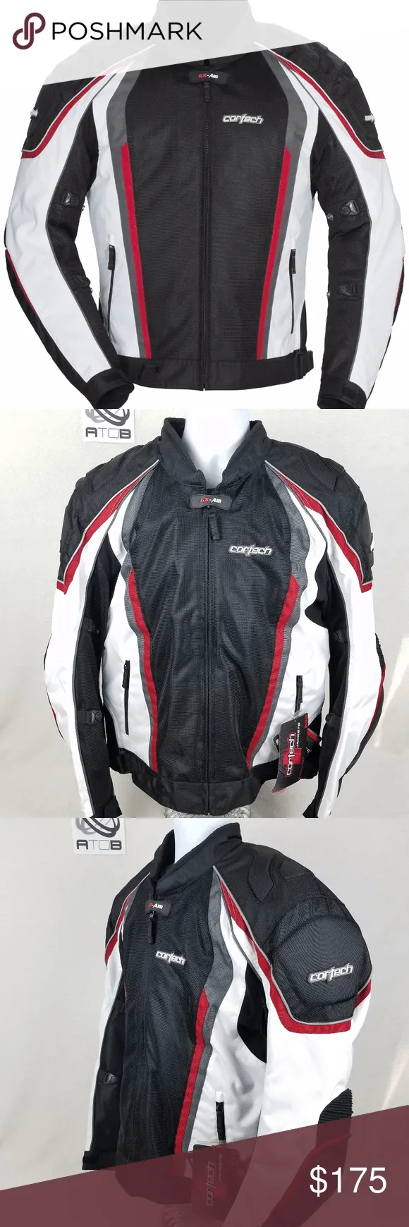 Cortech GX-Sport Air 4.0 Men's White/Black Mesh/Textile Jacket