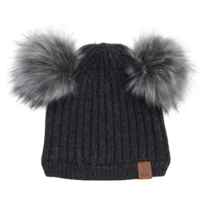 Double Pompom Baby Knit Hat