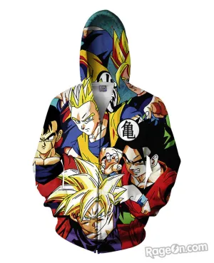 Dragon Ball Z Zip-Up Hoodie *Ready to Ship*