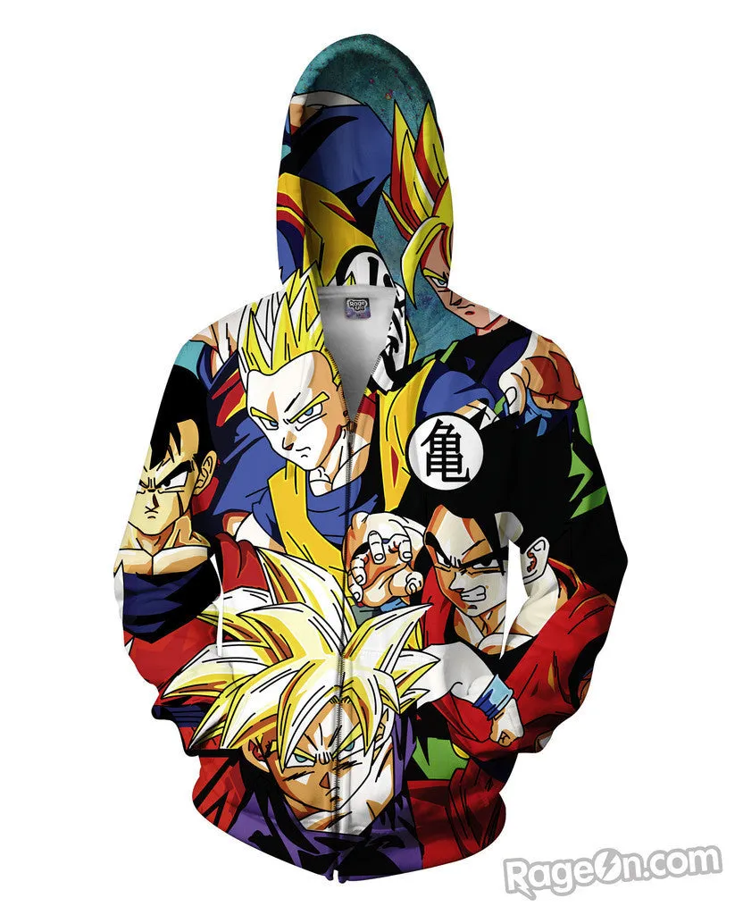 Dragon Ball Z Zip-Up Hoodie *Ready to Ship*