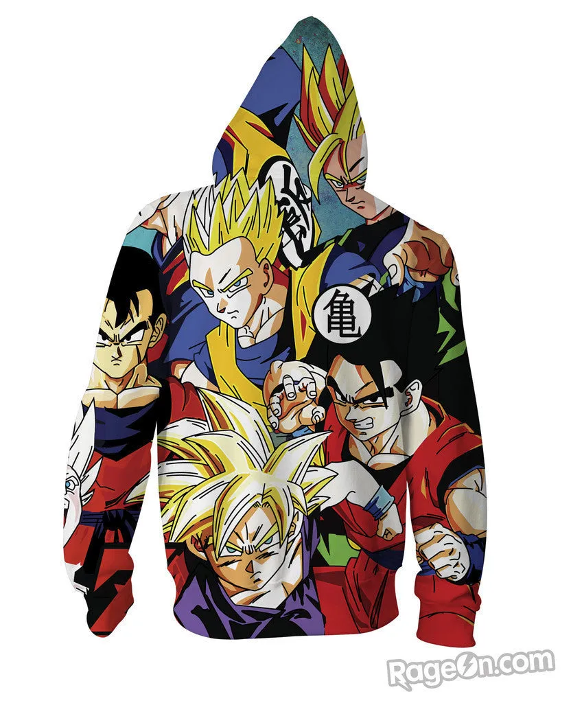 Dragon Ball Z Zip-Up Hoodie *Ready to Ship*