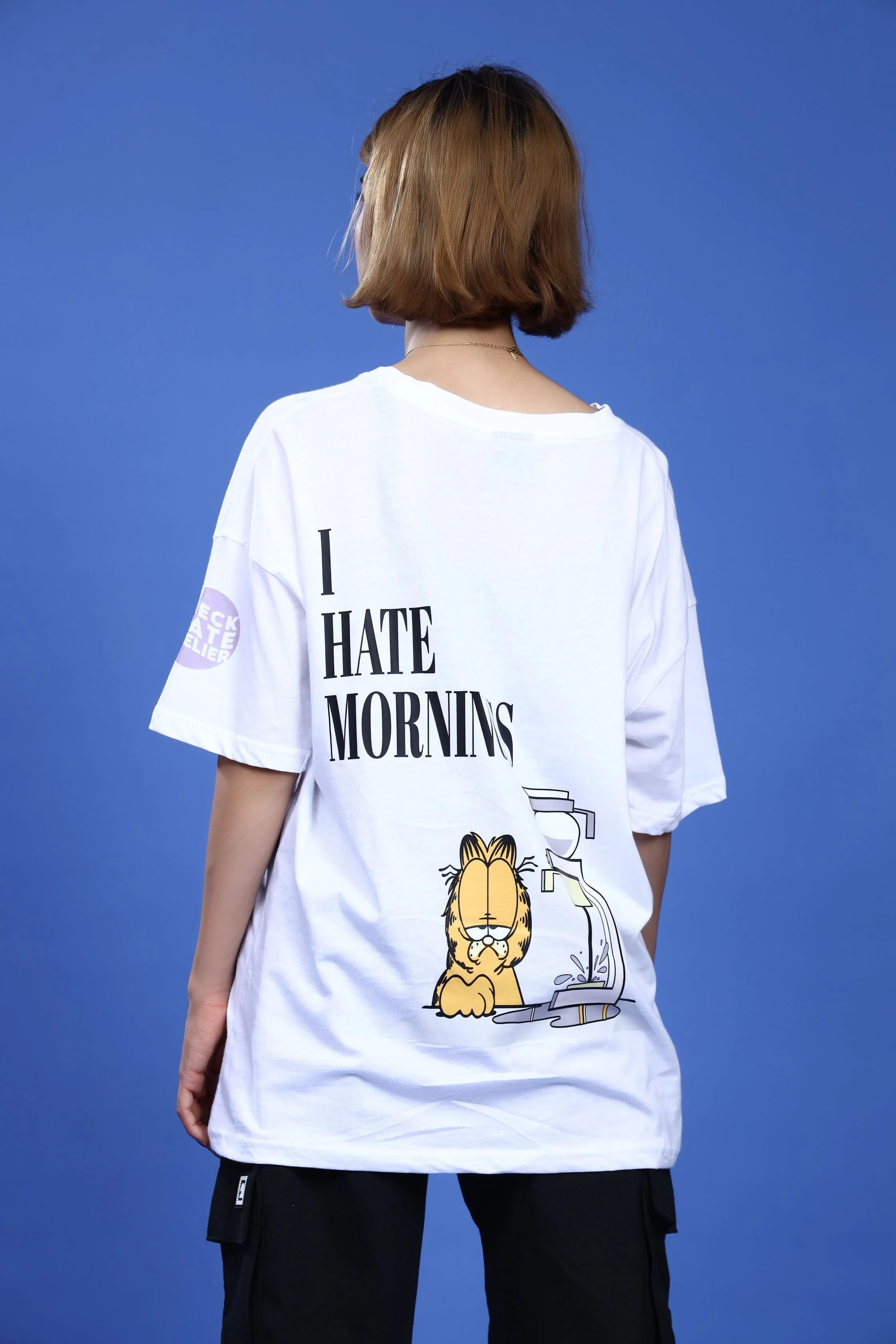 HATE MORNINGS OVERSIZED T-SHIRT