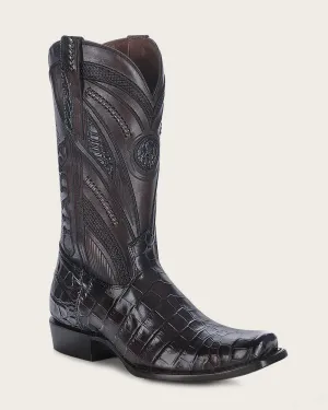 Imperio Boot dark brown exotic leather