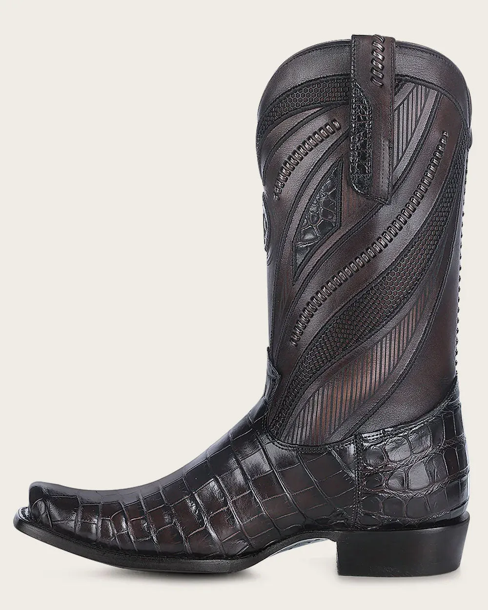 Imperio Boot dark brown exotic leather