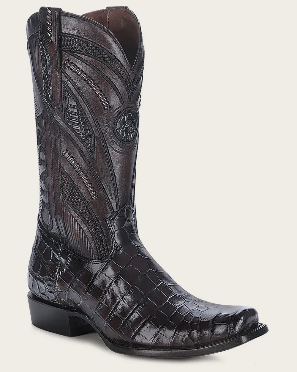 Imperio Boot dark brown exotic leather