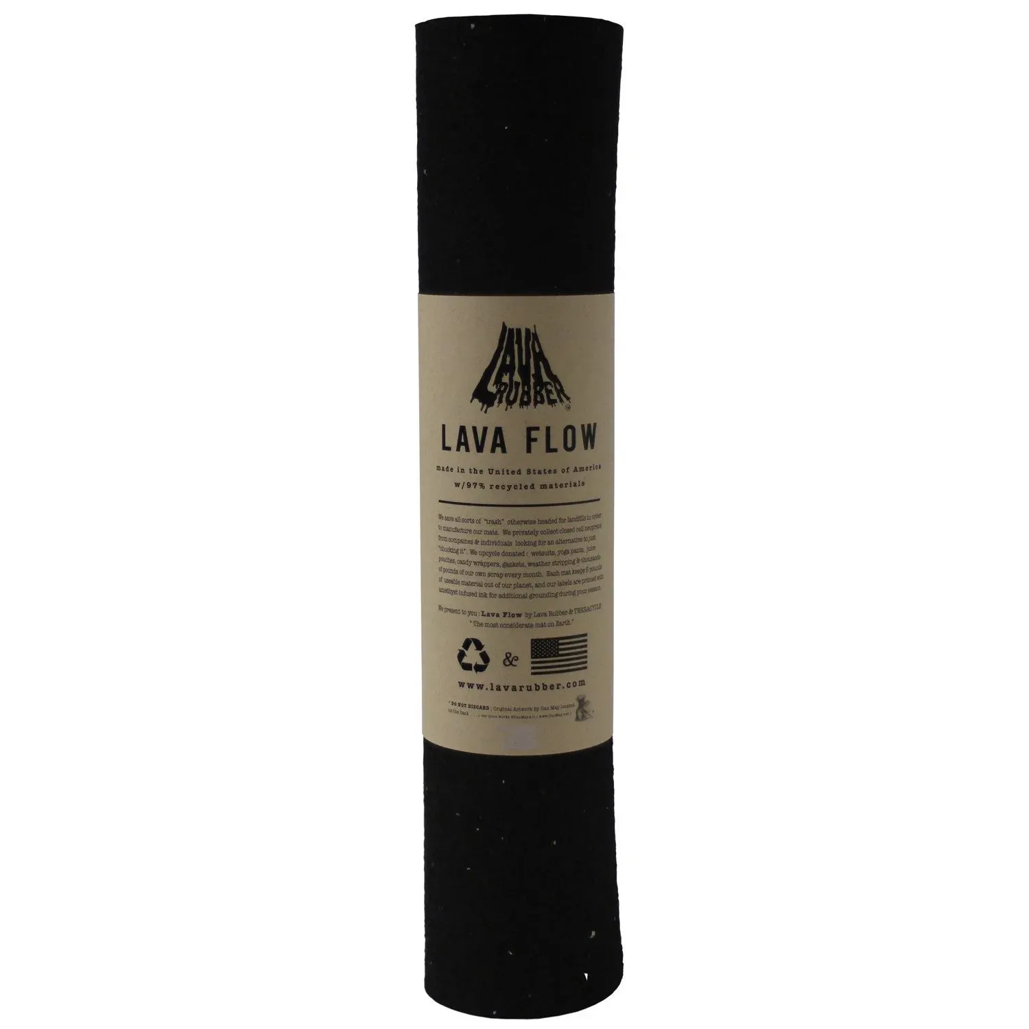 Lava Rubber Upcycled Rubber Material Yoga Mat With House of Scuba Logo