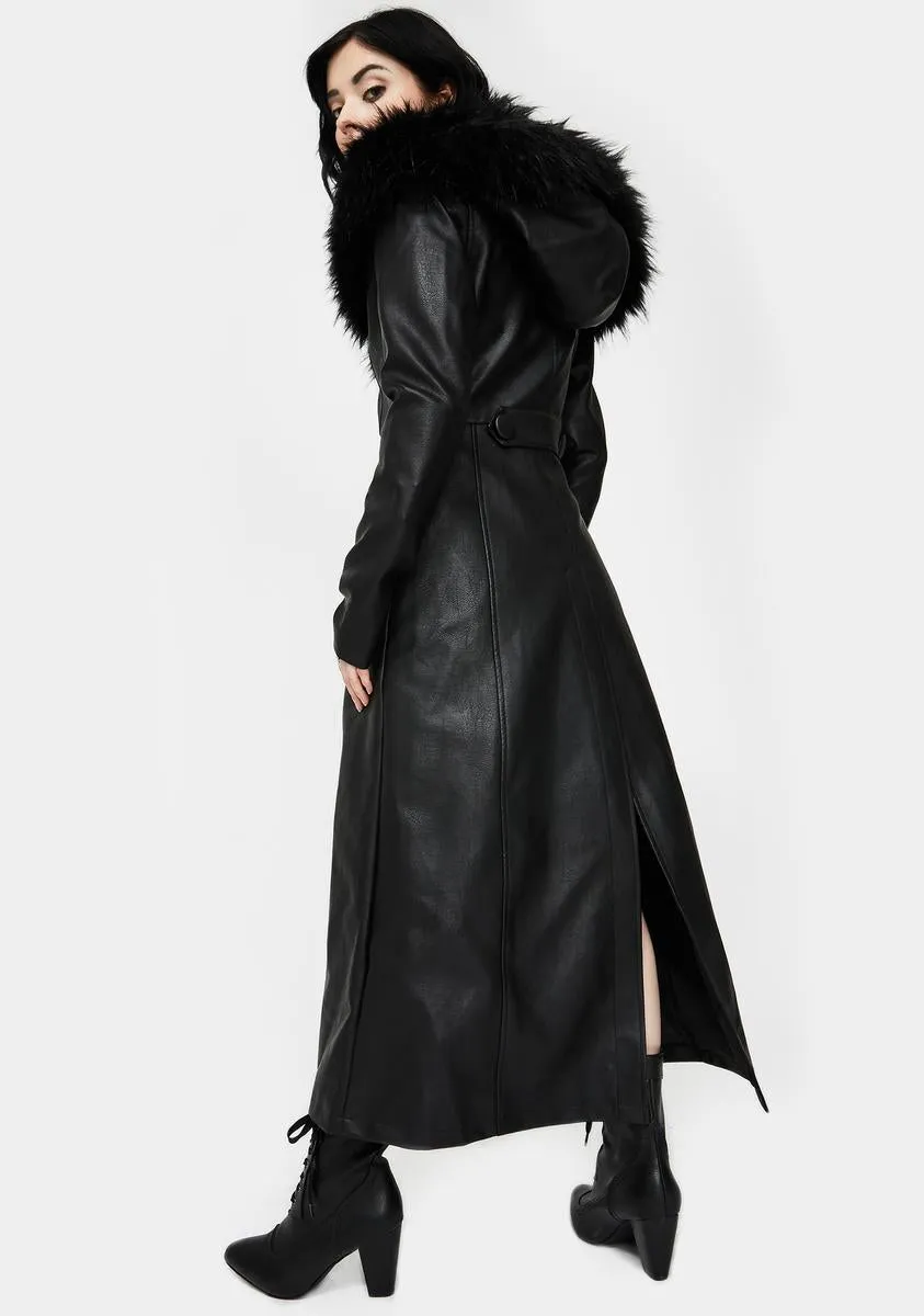 Liberty Leather Trench Coat