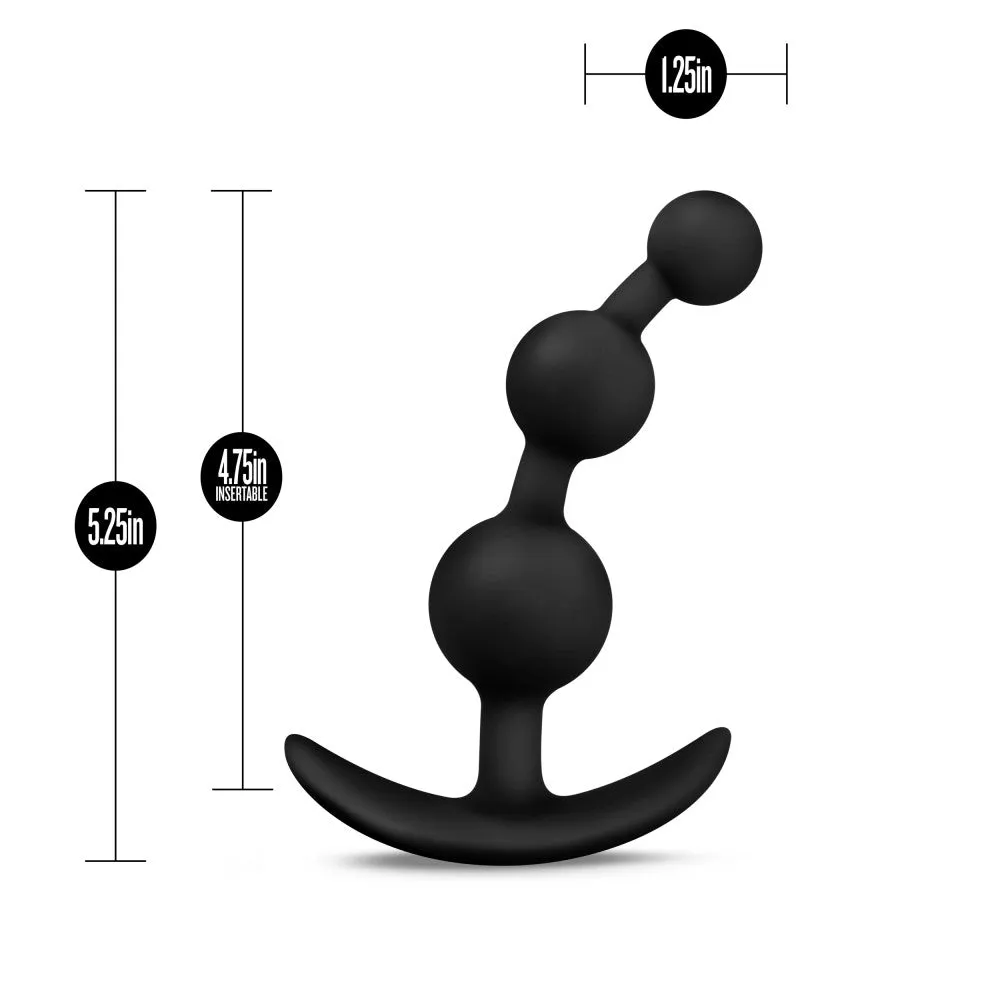 Luxe By Blush® | Be Me 3 Black 5.25-Inch Anal Plug With Handle