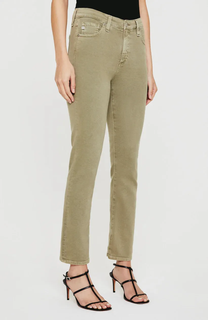 Mari Crop High-Rise Slim Straight Jean - Sulfur Dried Rosemary