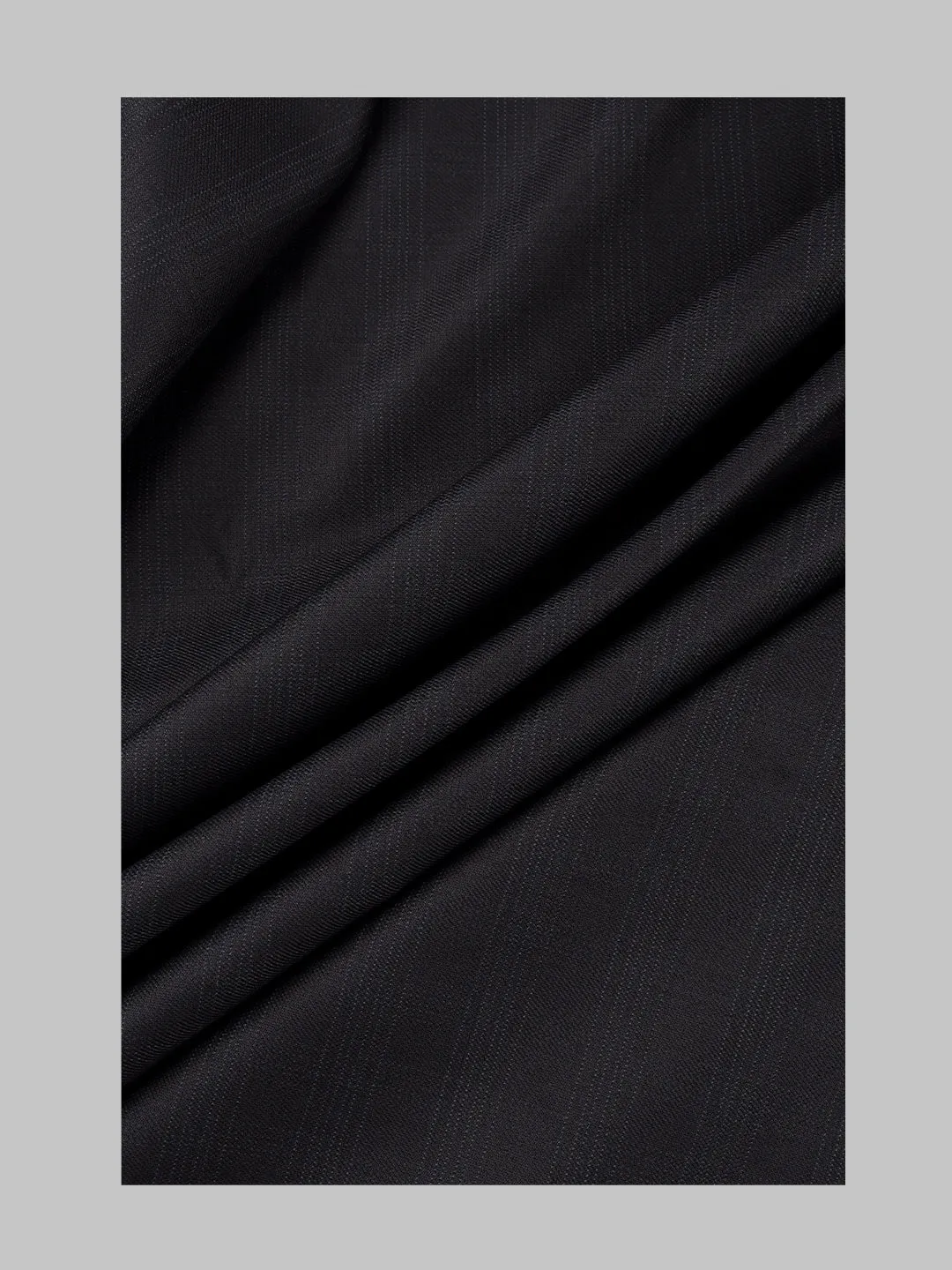 Men Poly Viscose Blend Checks Suiting Fabric Navy Enable Stretch