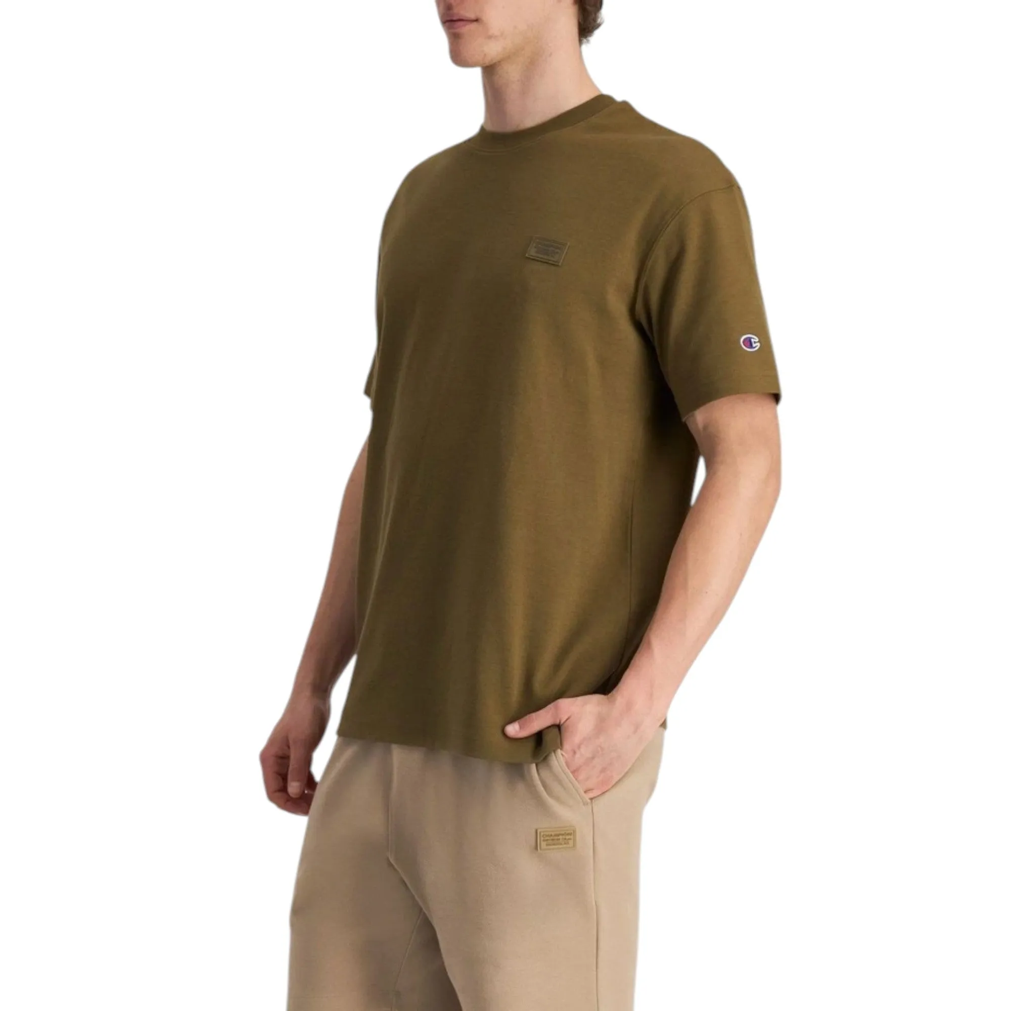 Mens Champion Rochester Base Green Tee