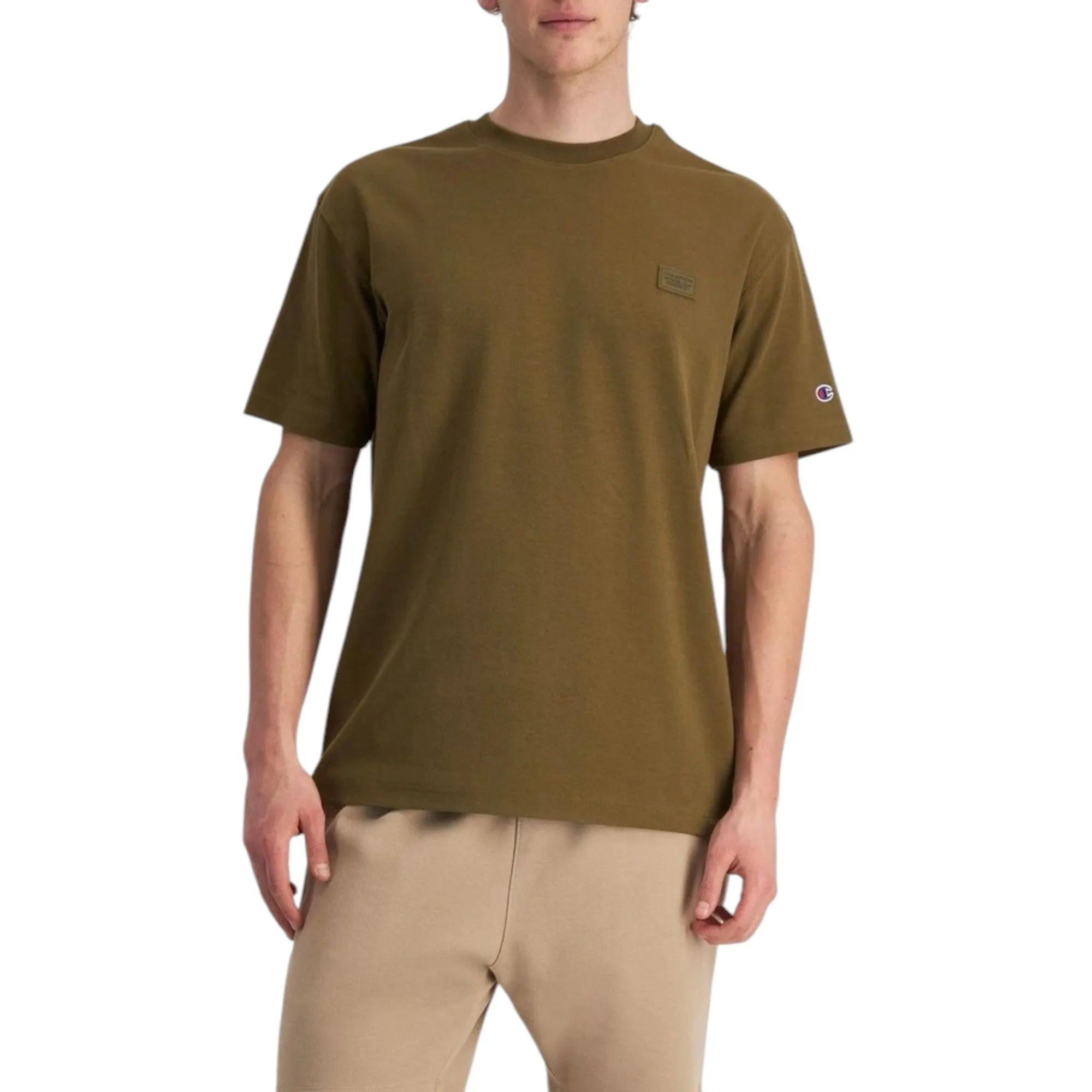 Mens Champion Rochester Base Green Tee