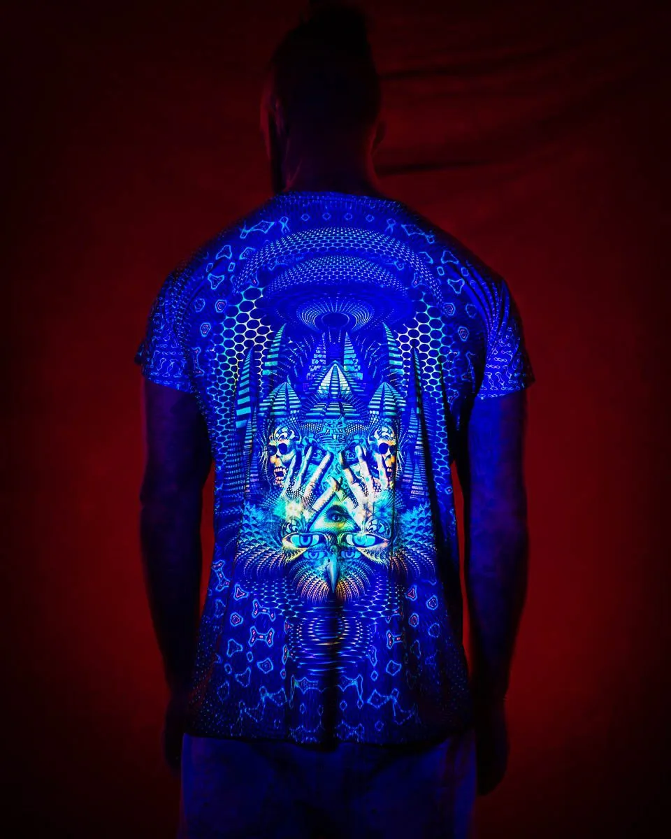 Mens Rave Shirt | Psy Clothing | Sacred Geomery Shirt | Fractal Shirt | Petra 2022 (TS)