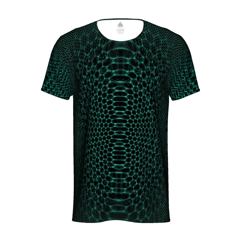 Mens Rave Shirt | Psy Clothing | Sacred Geomery Shirt | Fractal Shirt | Petra 2022 (TS)