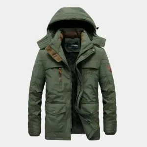 Military Hooded Jacket - Cross & Crown