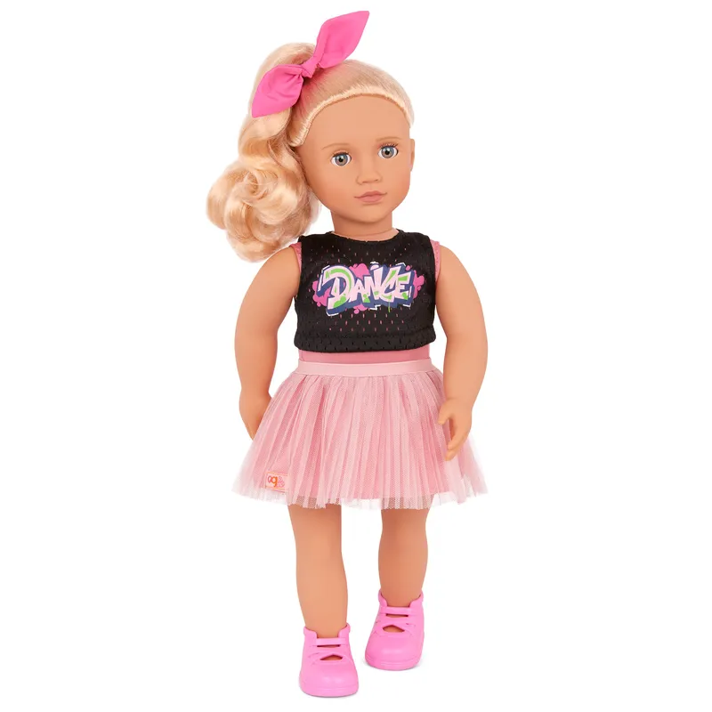 Our Generation 18 Inch Regular Doll With Hip Hop Ballerina Outfit Lourdes