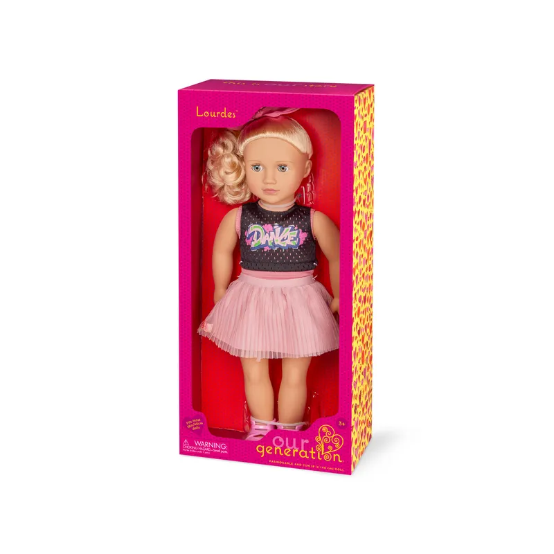 Our Generation 18 Inch Regular Doll With Hip Hop Ballerina Outfit Lourdes