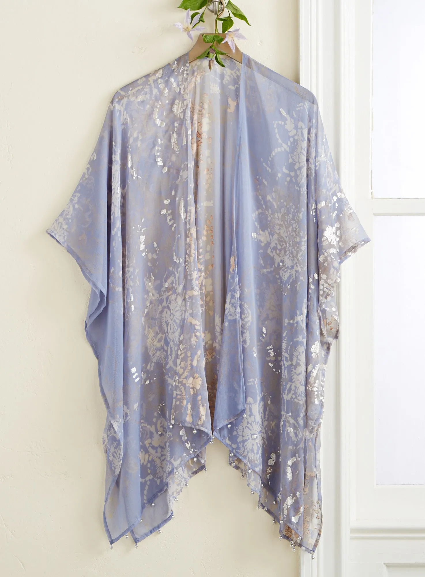 Pewter Lotus Caftan Topper