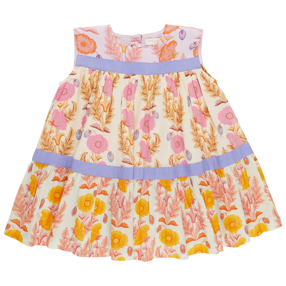 Pink Chicken Krista Dress - Gilded Floral Mix