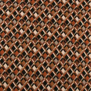 Rayon Twill - BOHO - Diamonds - Brown