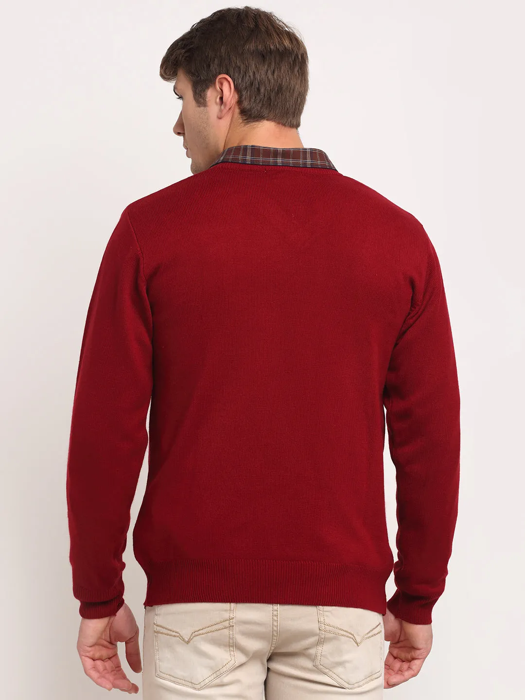 Red Sweater for Men's