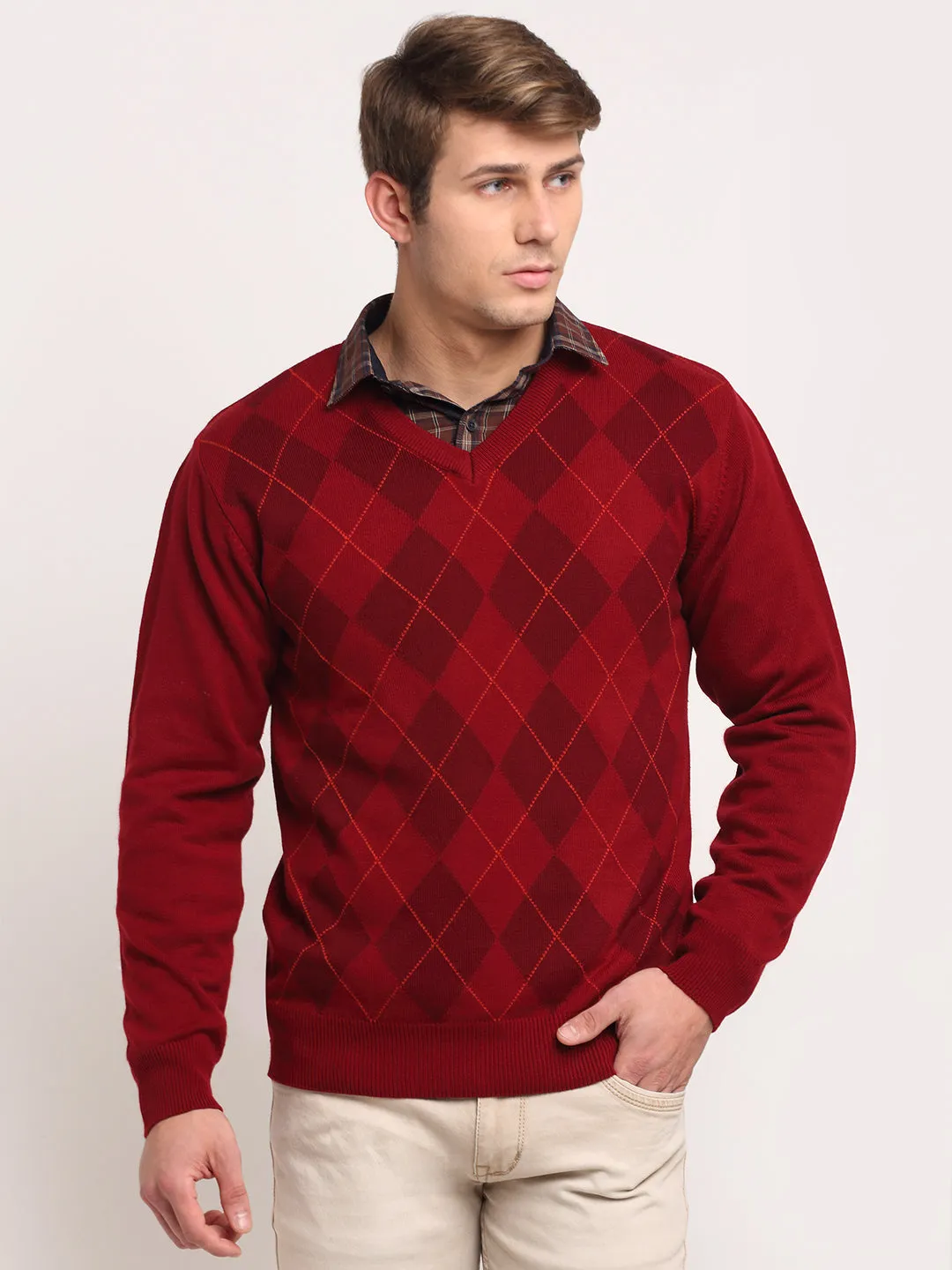 Red Sweater for Men's