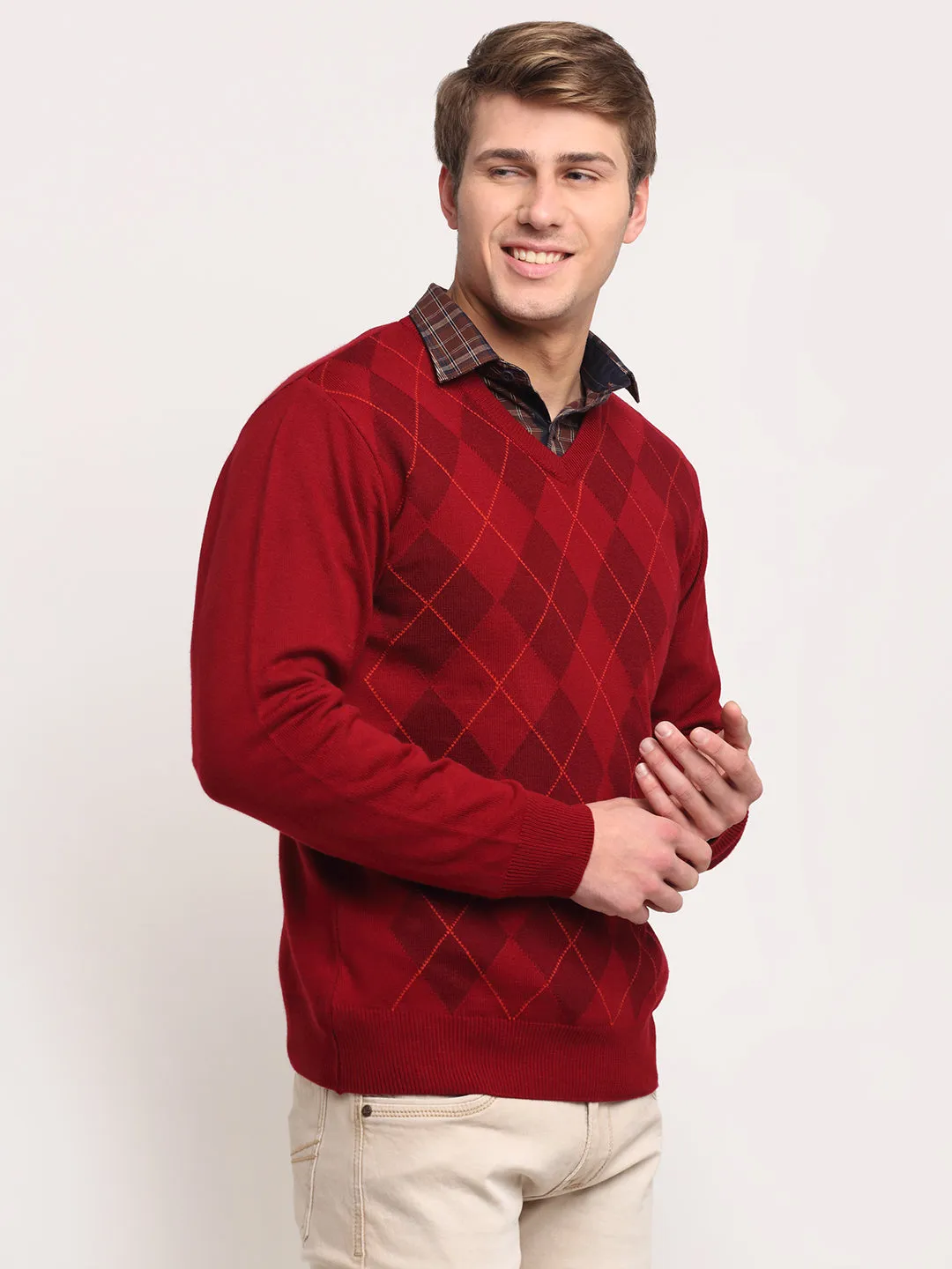 Red Sweater for Men's