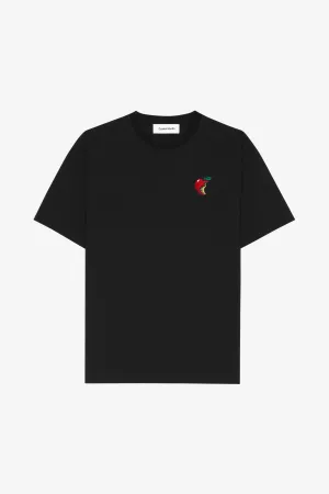 REGULAR TEE SHIRT APPLE BLACK