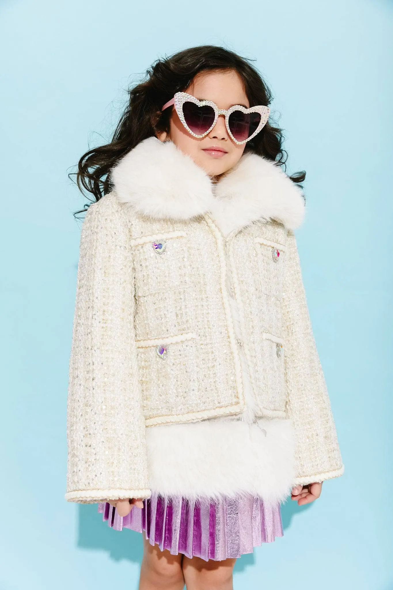 Snow White Tweed Coat