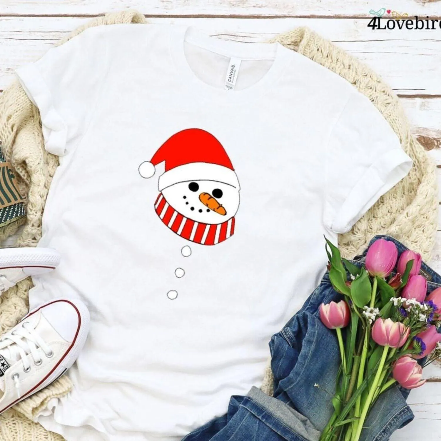 Snowman Couple Matching Set - His and Hers Christmas Outfit