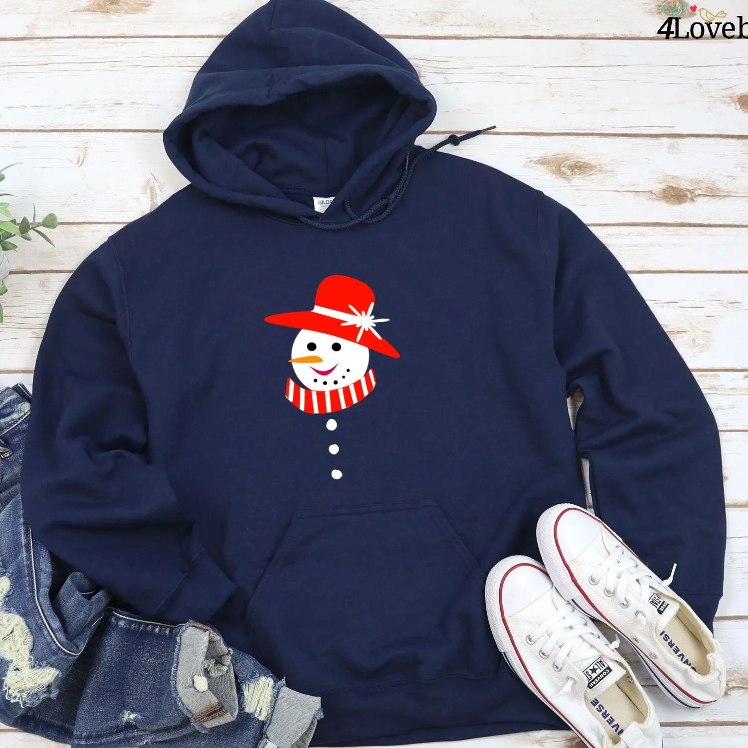 Snowman Couple Matching Set - His and Hers Christmas Outfit