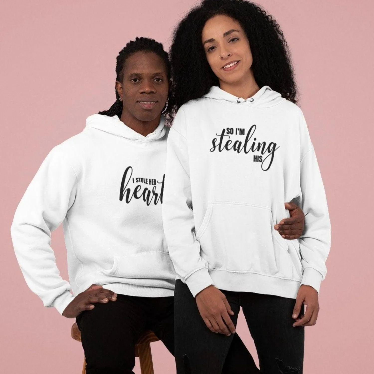 Spiffy Valentine's Matching Outfits for Couples: 'I Stole Her Heart & His' Set!