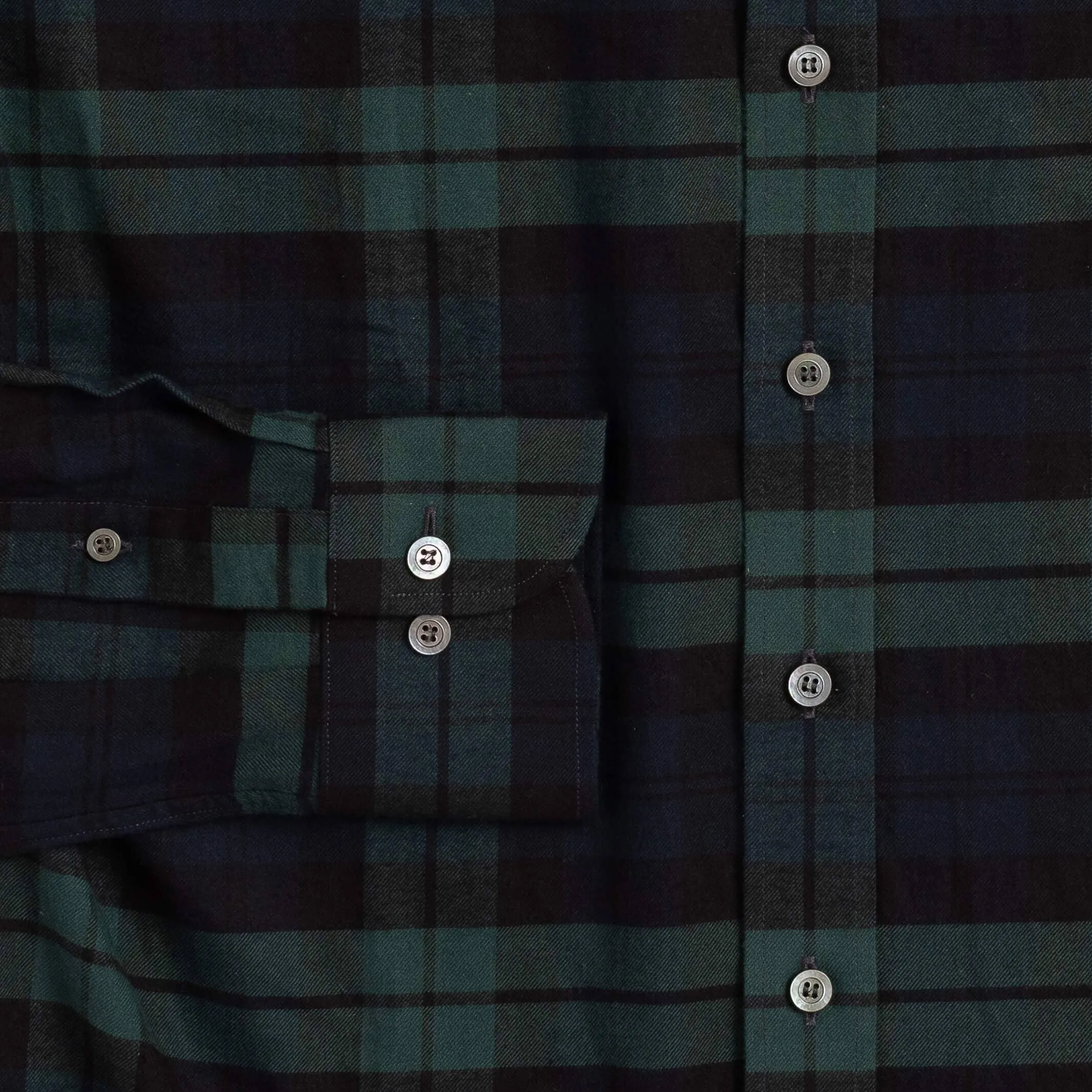 The Navy Gibbs Flannel Custom Shirt