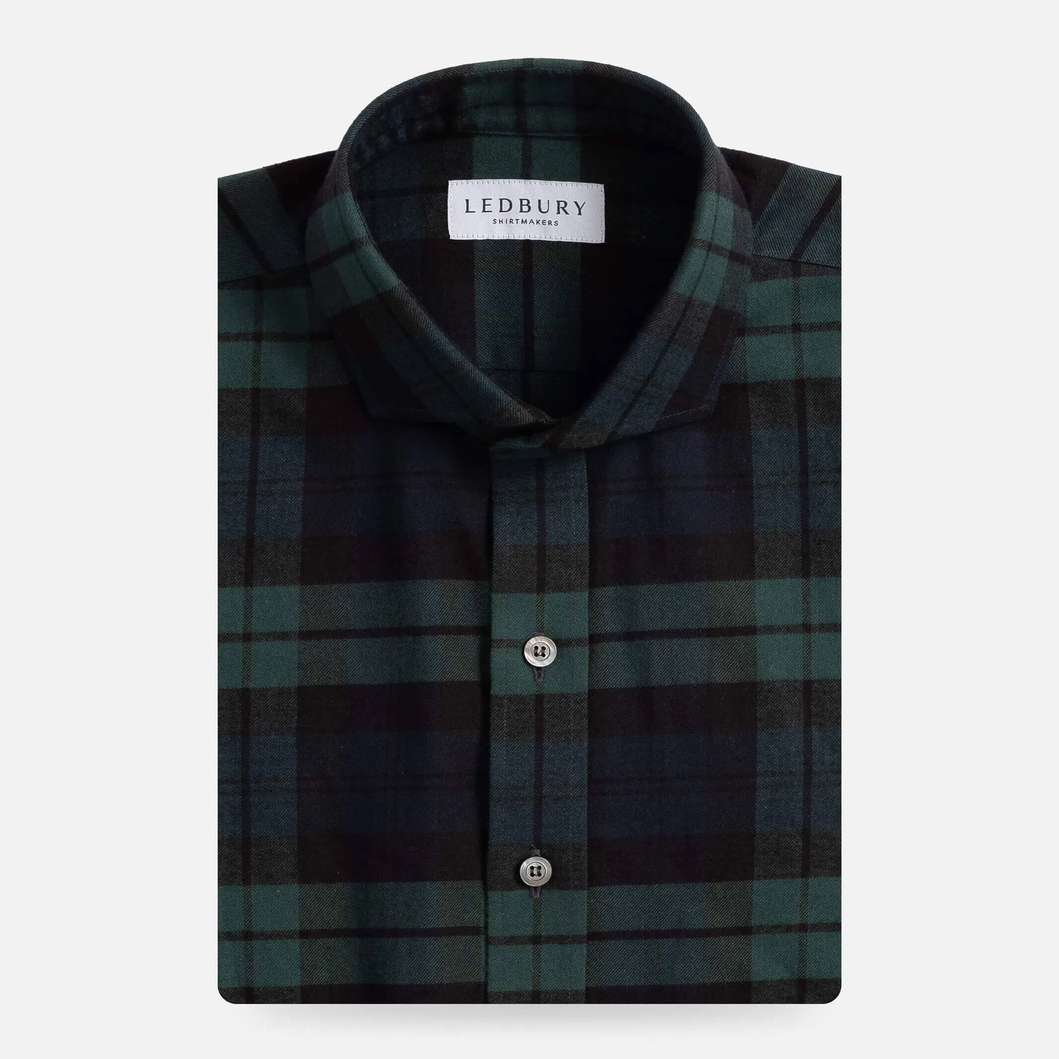 The Navy Gibbs Flannel Custom Shirt