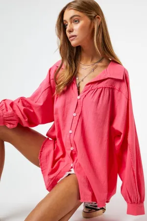 Top - " Davi & Dani" Button Down Relaxed Fit