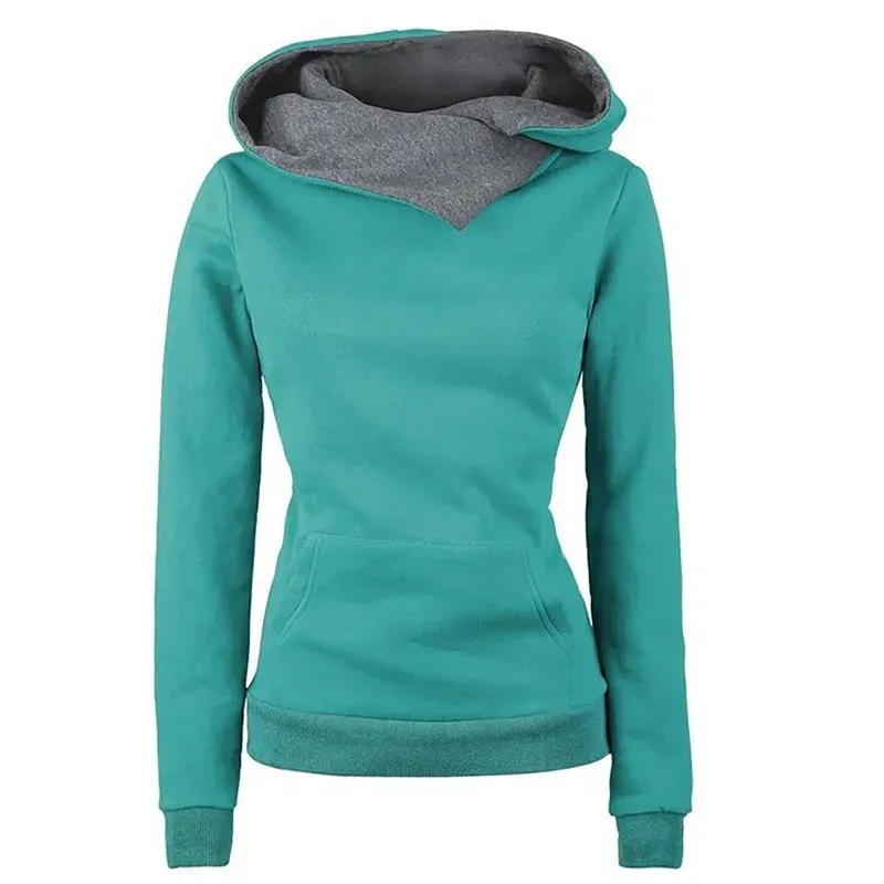 Turn Down Collar Hoodie – Women’s