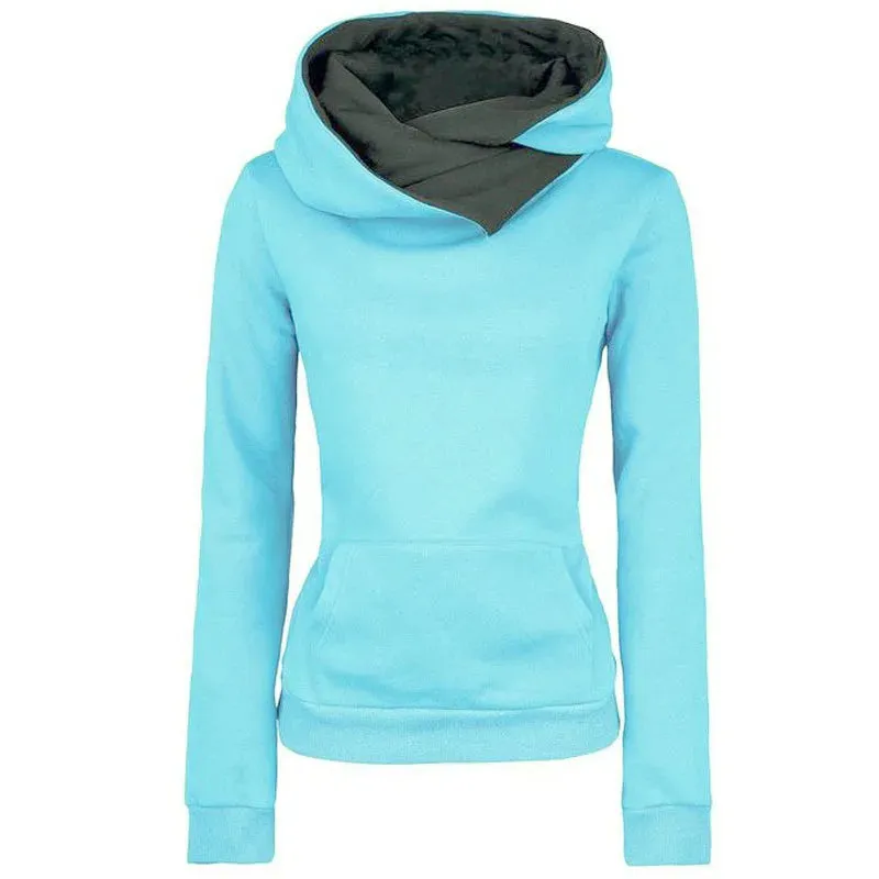 Turn Down Collar Hoodie – Women’s