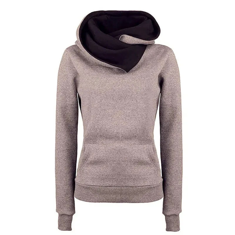 Turn Down Collar Hoodie – Women’s