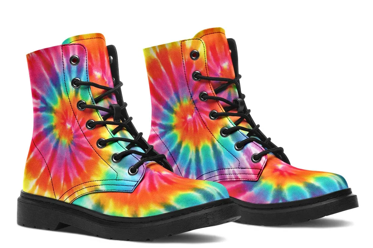 Tye Dye Combat Boots