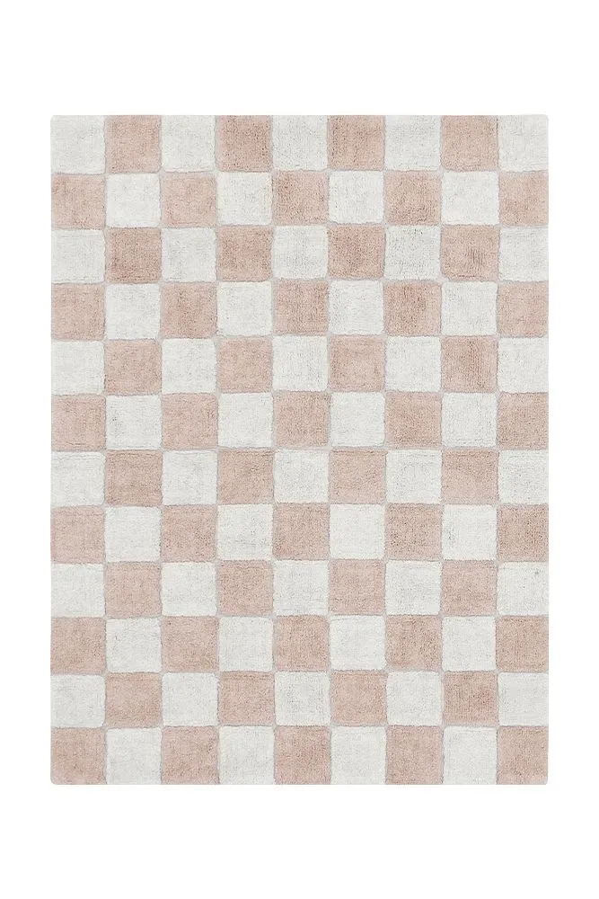 WASHABLE AREA RUG KITCHEN TILES ROSE